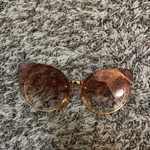 Brown Cat-Eye Sunglasses